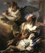 TIEPOLO, Giovanni Domenico The Angel Succouring Hagar France oil painting artist
